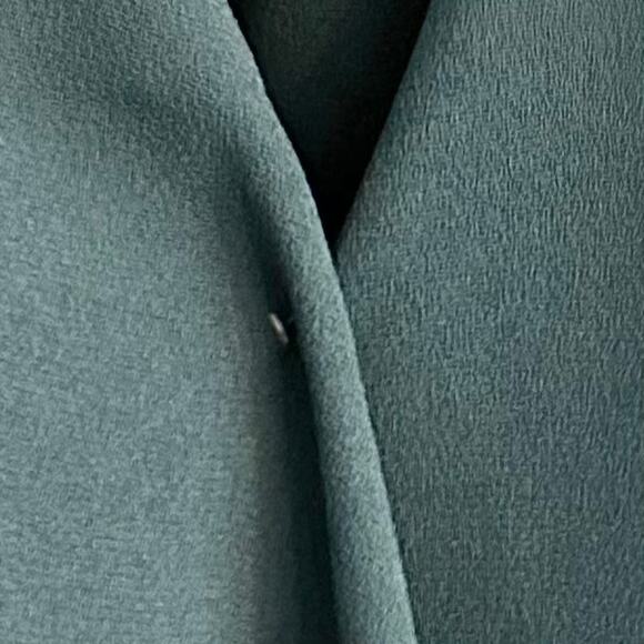 Sezane Abelia Blouse Bottle Green Sz 40 (US Large) Surplice - Picture 6 of 6